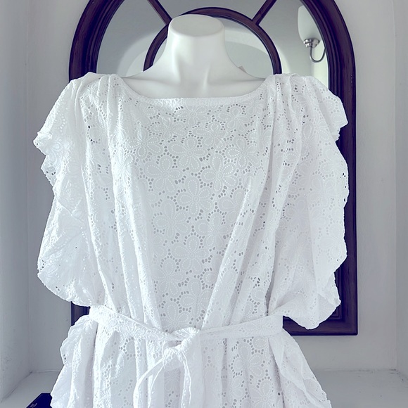 NWT Jag Women's The Eden Dress, White Eyelet Size S/M New w/Tag Retail $406 - Picture 8 of 9